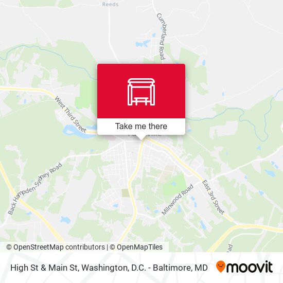 High St & Main St map