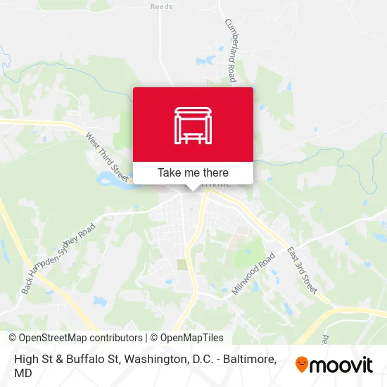 High St & Buffalo St map