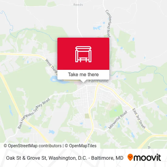 Oak St & Grove St map