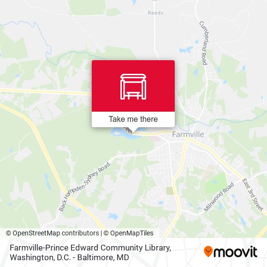 Farmville-Prince Edward Community Library map