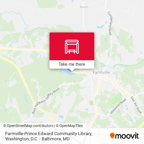 Farmville-Prince Edward Community Library map