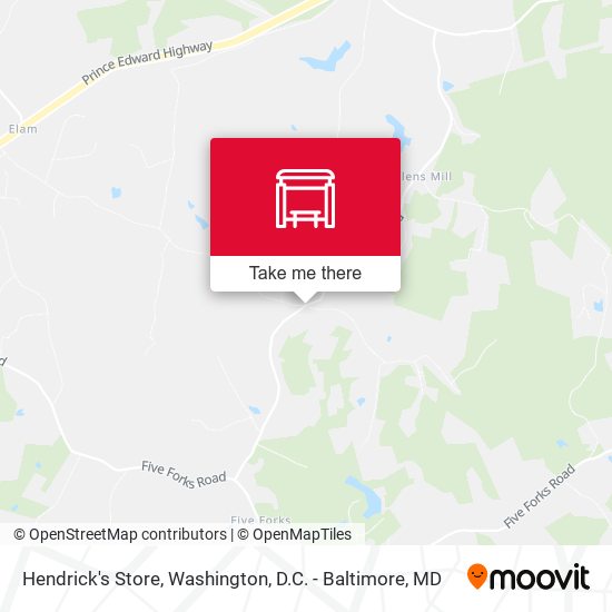 Hendrick's Store map