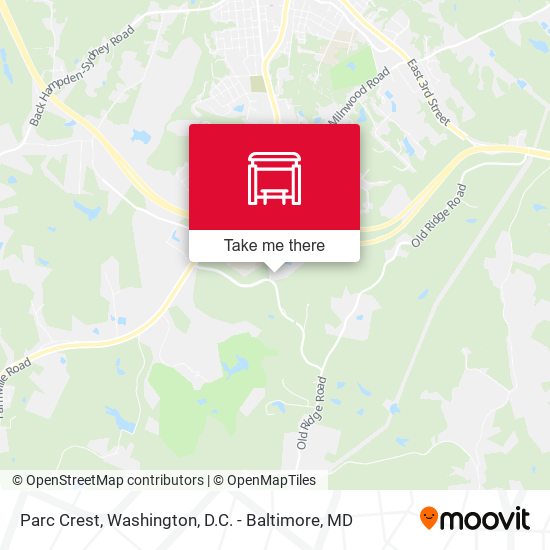 Parc Crest map