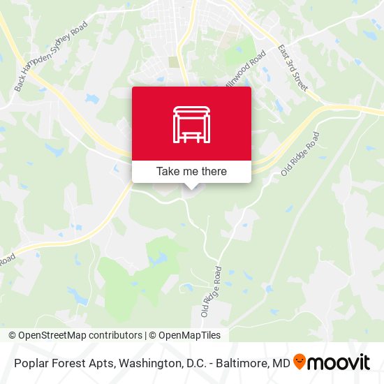 Mapa de Poplar Forest Apts