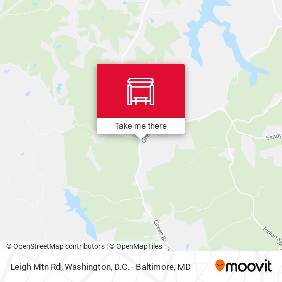 Leigh Mtn Rd map