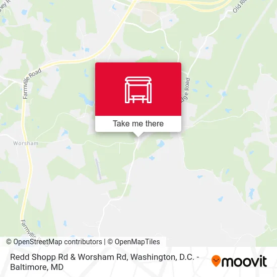 Redd Shopp Rd & Worsham Rd map