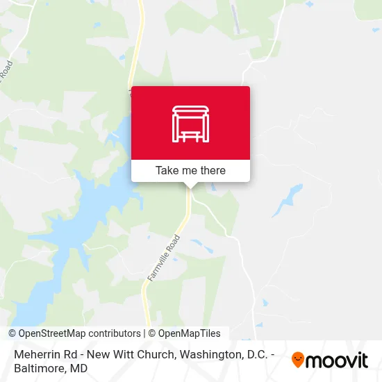 Meherrin Rd - New Witt Church map