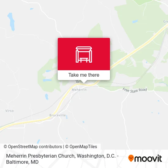 Meherrin Presbyterian Church map