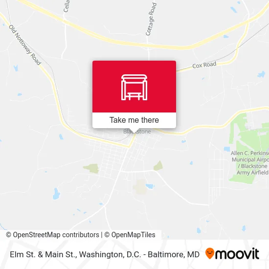 Elm St. & Main St. map