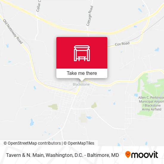 Tavern & N. Main map