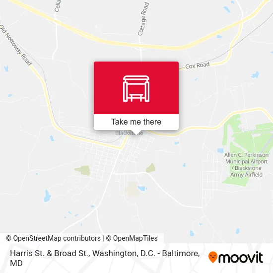 Harris St. & Broad St. map