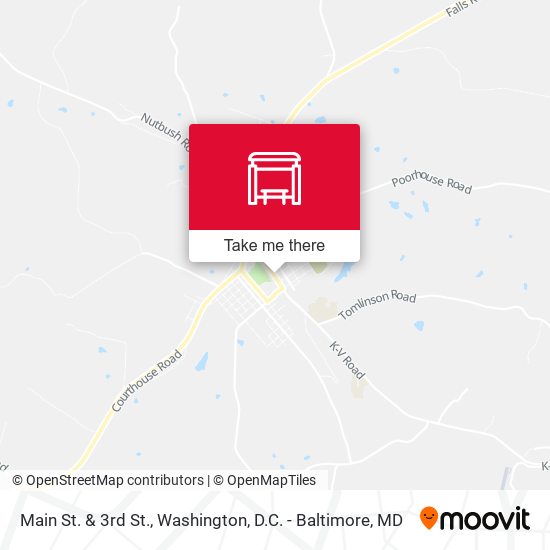 Main St. & 3rd St. map