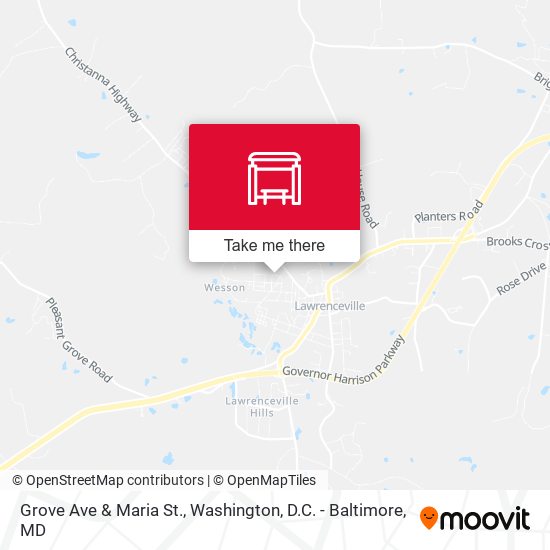 Mapa de Grove Ave & Maria St.