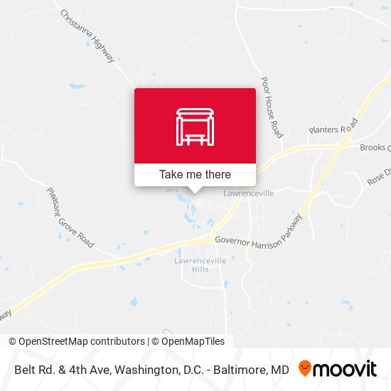 Belt Rd. &  4th Ave map