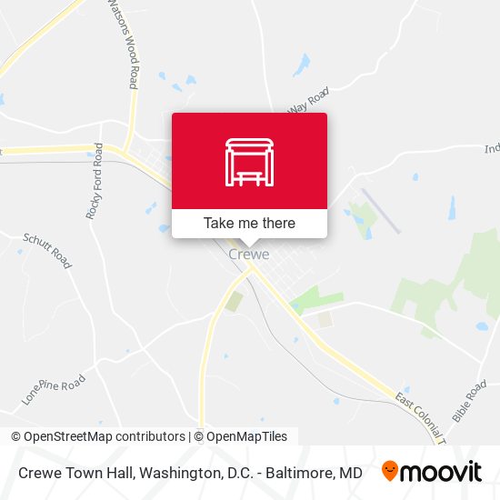 Crewe Town Hall map
