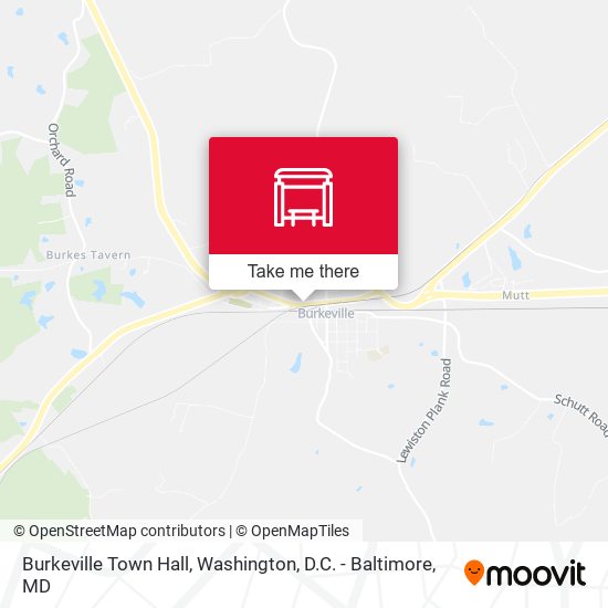 Mapa de Burkeville Town Hall