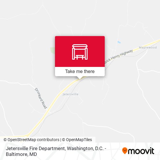 Jetersville Fire Department map