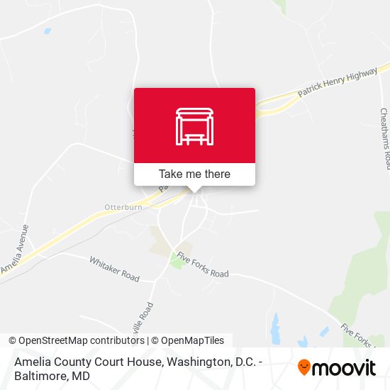 Amelia County Court House map