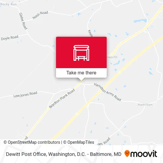 Dewitt Post Office map