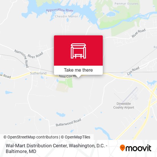 Wal-Mart Distribution Center map