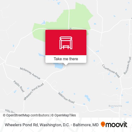 Wheelers Pond Rd map