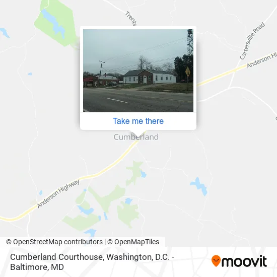 Cumberland Courthouse map