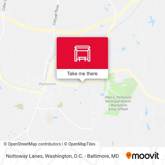 Nottoway Lanes map