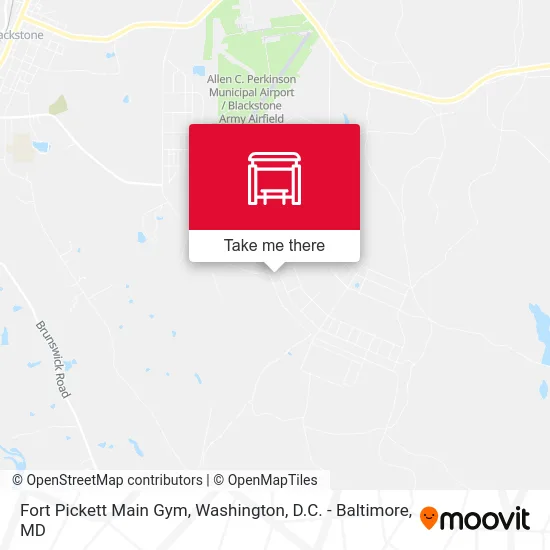 Fort Pickett Main Gym map