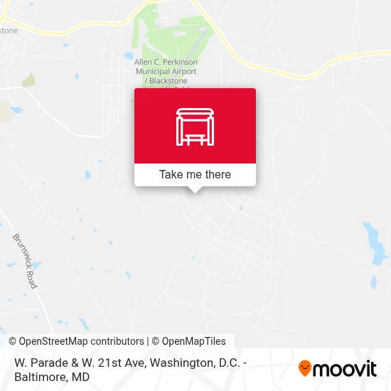 W. Parade & W. 21st Ave map