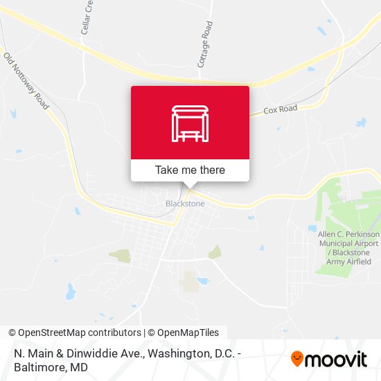 N. Main & Dinwiddie Ave. map