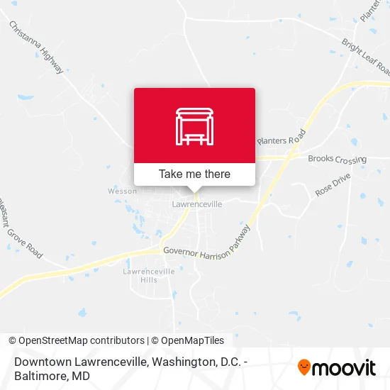 Downtown Lawrenceville map