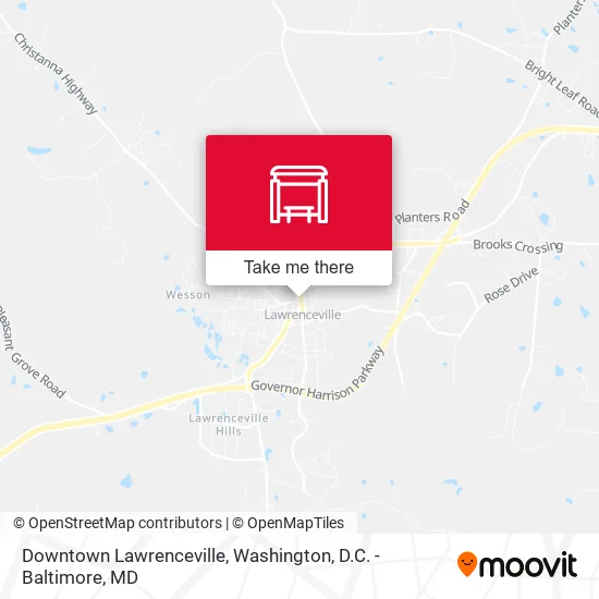 Mapa de Downtown Lawrenceville