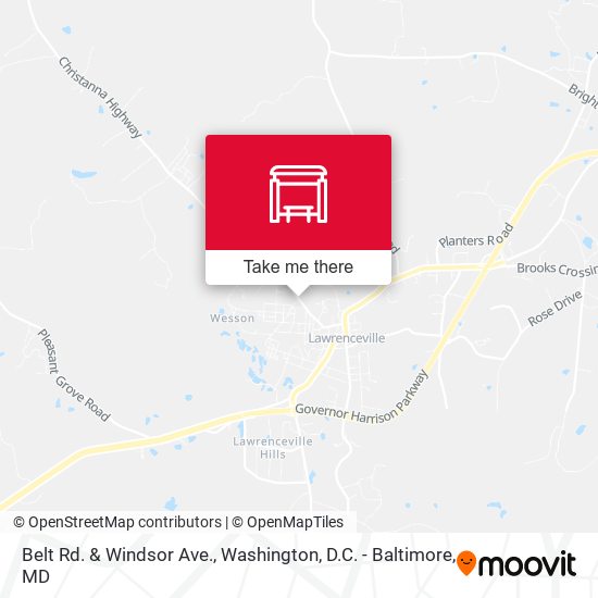Belt Rd. & Windsor Ave. map