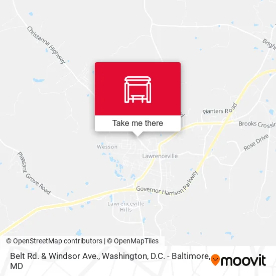 Belt Rd. & Windsor Ave. map