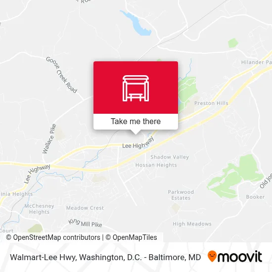 Walmart-Lee Hwy map
