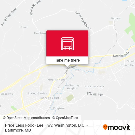 Price Less Food- Lee Hwy map