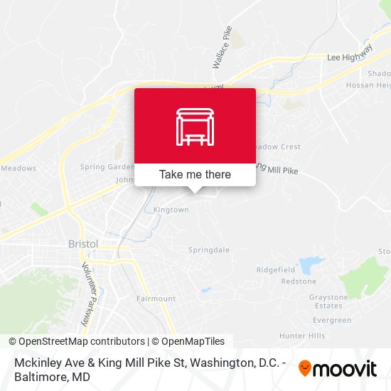 Mckinley Ave & King Mill Pike St map