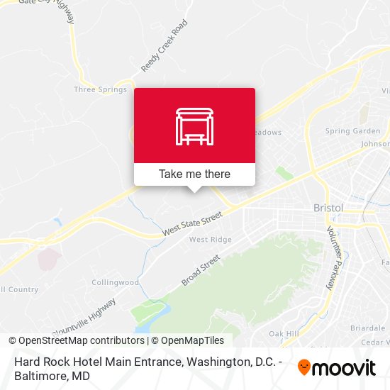 Hard Rock Hotel Main Entrance map
