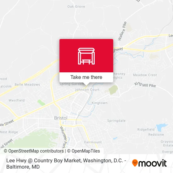Lee Hwy @ Country Boy Market map