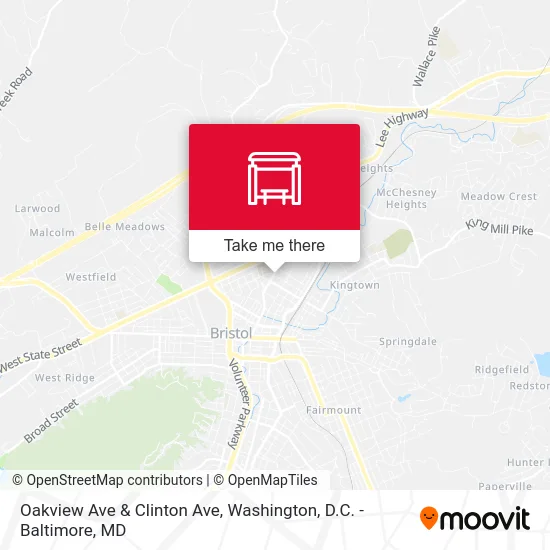 Oakview Ave & Clinton Ave map