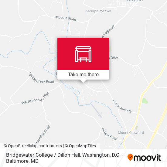 Bridgewater College / Dillon Hall map