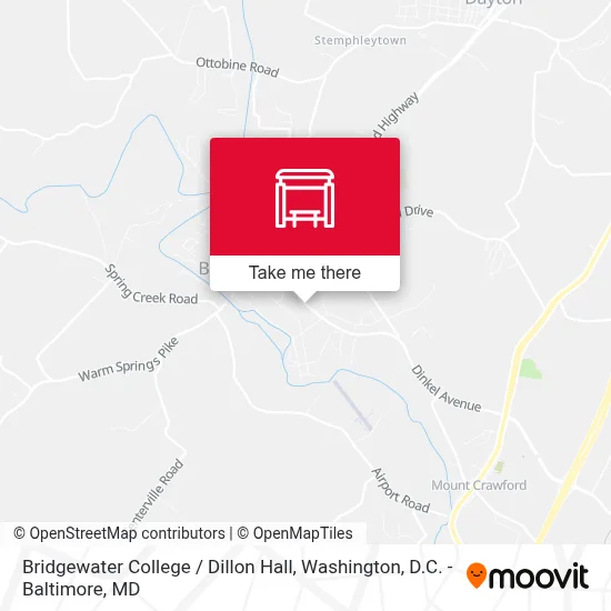 Bridgewater College / Dillon Hall map