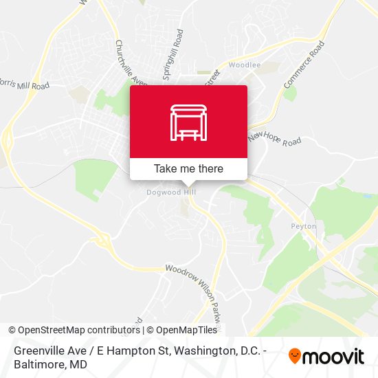 Mapa de Greenville Ave / E Hampton St