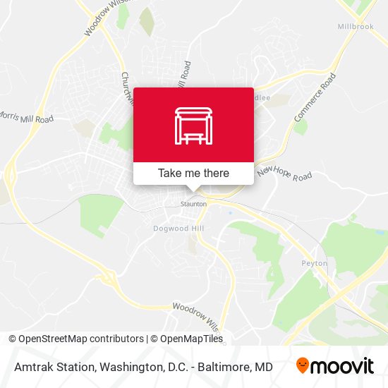 Amtrak Station map
