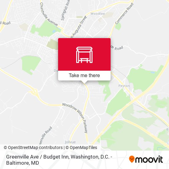 Greenville Ave / Budget Inn map