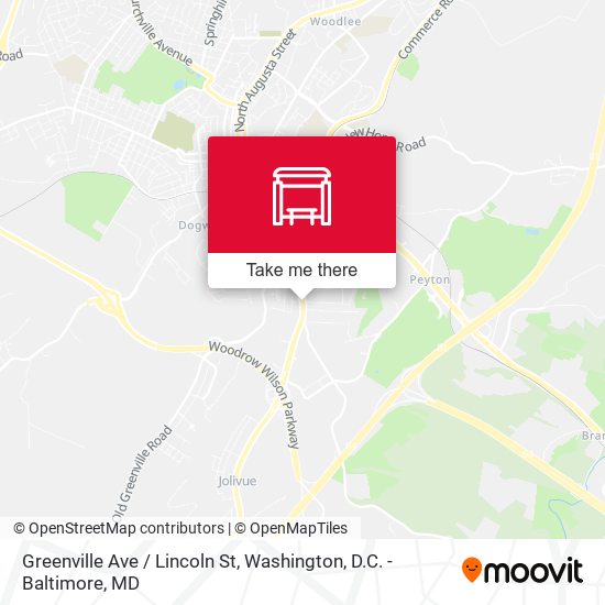 Greenville Ave / Lincoln St map