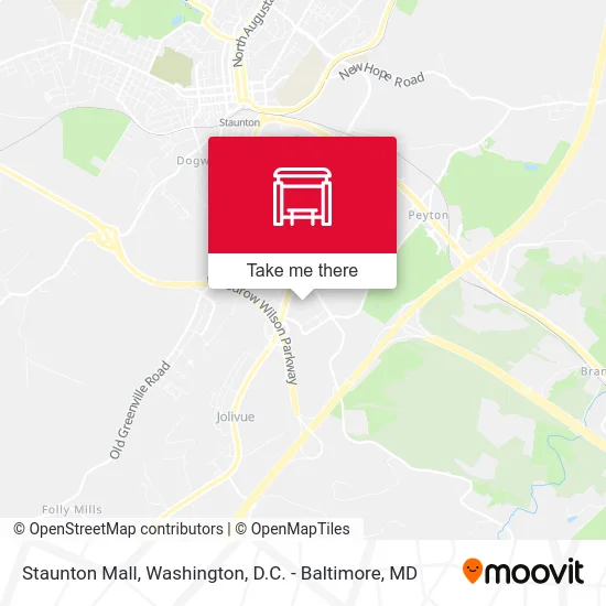 Staunton Mall map