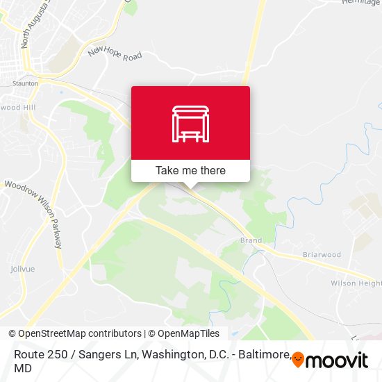 Mapa de Route 250 / Sangers Ln