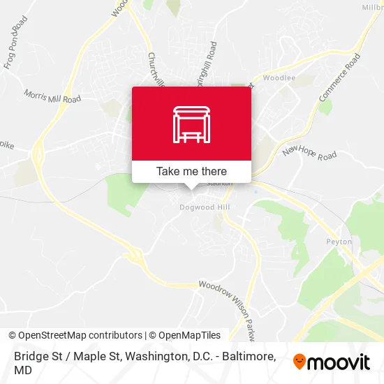 Bridge St / Maple St map