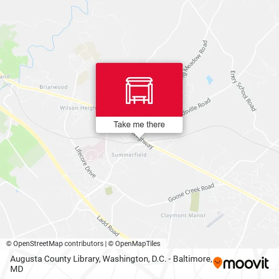 Augusta County Library map